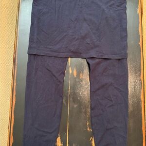 CAbi Navy Blue Skirted Leggings